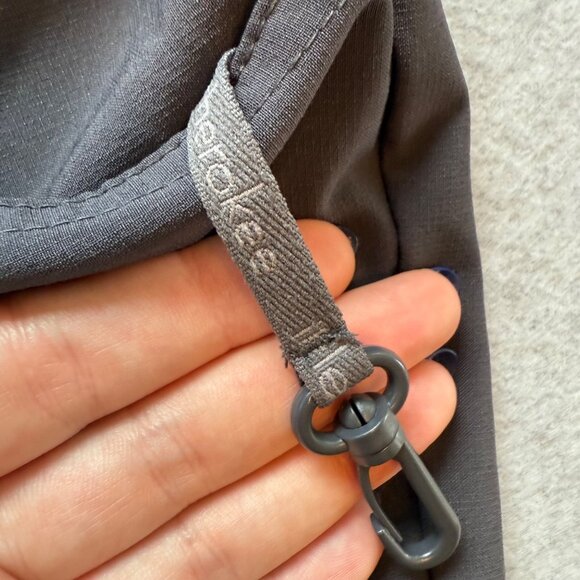 Cherokee Womens Elastic Waist Scrub Cargo Pants Size M Black Stretchy Straight L - Picture 3 of 5